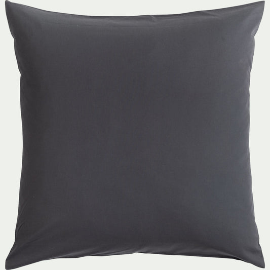 CALANQUES - Lot de 2 taies d'oreiller en coton - gris ardoise 65x65cm