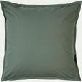 FLORE - Lot de 2 taies d'oreiller en percale de coton - vert cèdre 65x65cm