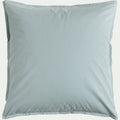 FLORE - Lot de 2 taies d'oreiller en percale de coton - bleu calaluna 65x65cm