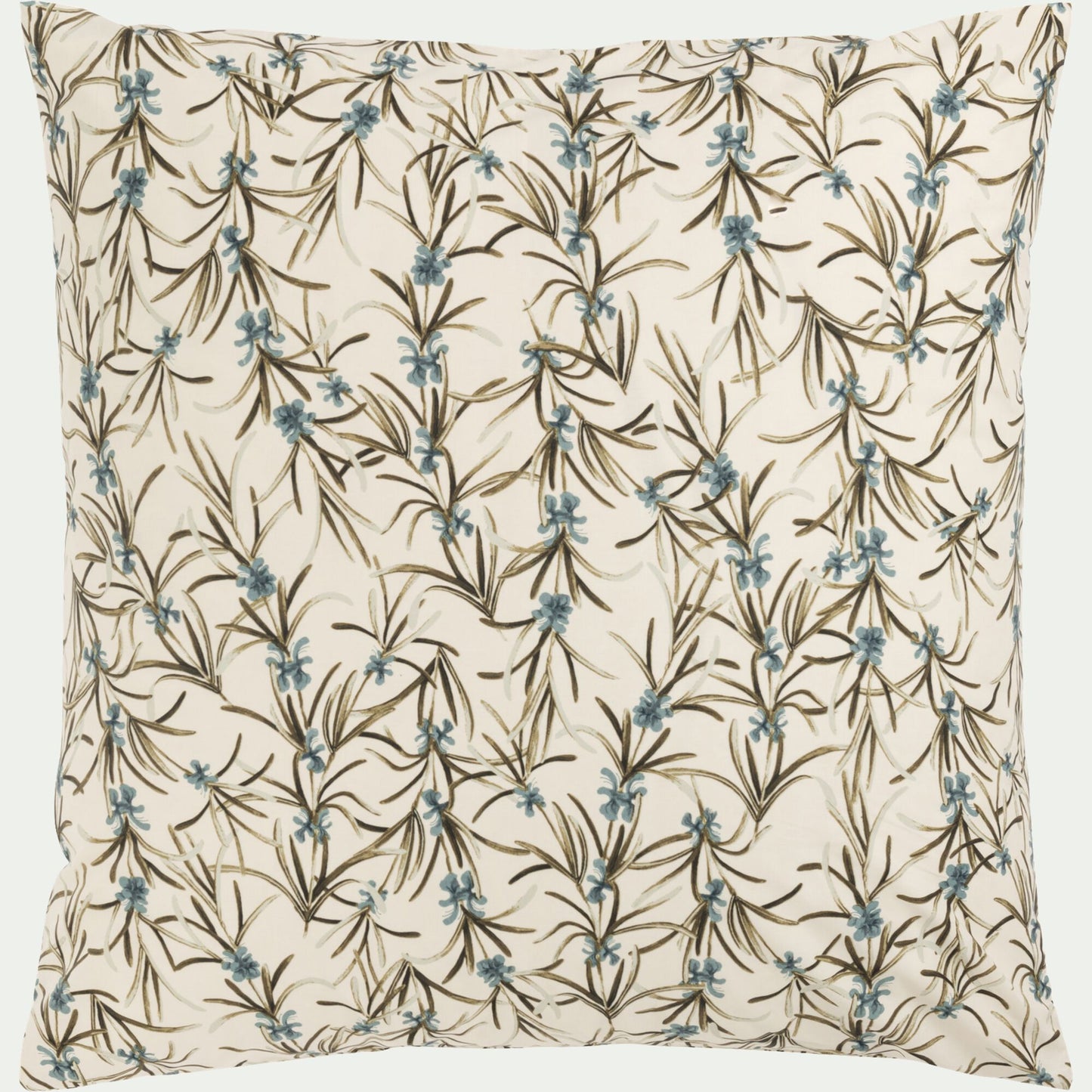 ROMARIN - Lot de 2 taies d'oreiller en percale de coton 63x63cm - motifs romarin