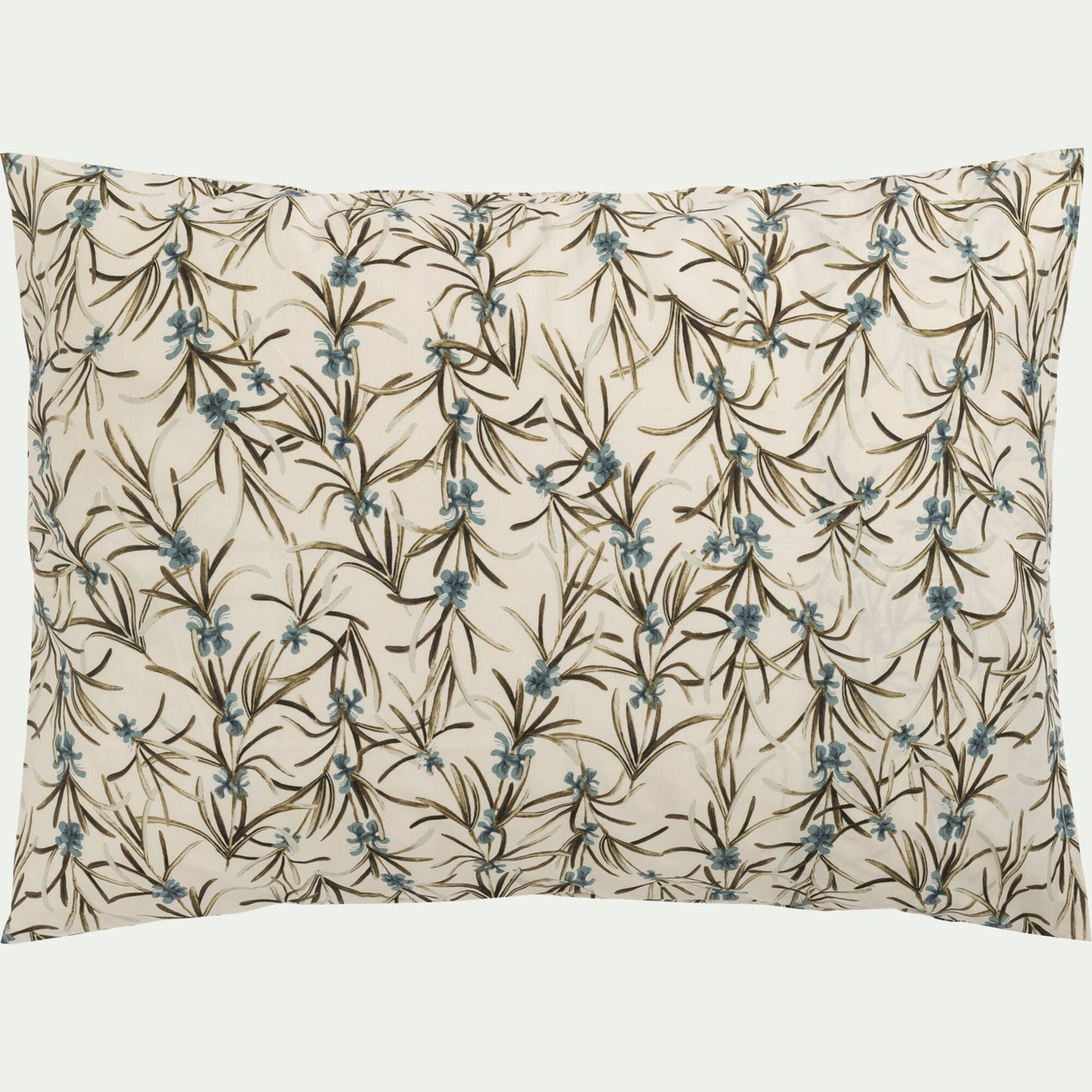 ROMARIN - Lot de 2 taies d'oreiller en percale de coton 50x70cm - motifs romarin
