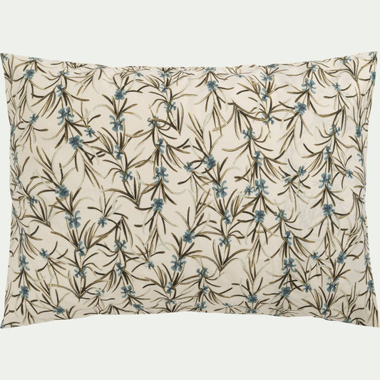 ROMARIN - Lot de 2 taies d'oreiller en percale de coton 50x70cm - motifs romarin