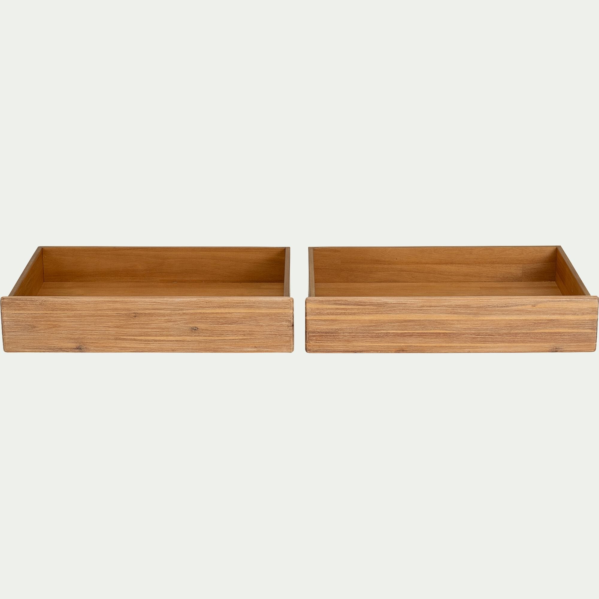 CORCOVADO - Lot de deux tiroirs de rangement en bois pour lit CORCOVADO - bois clair