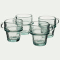 ECUME - Lot de 4 tasses à café 10cl - transparent