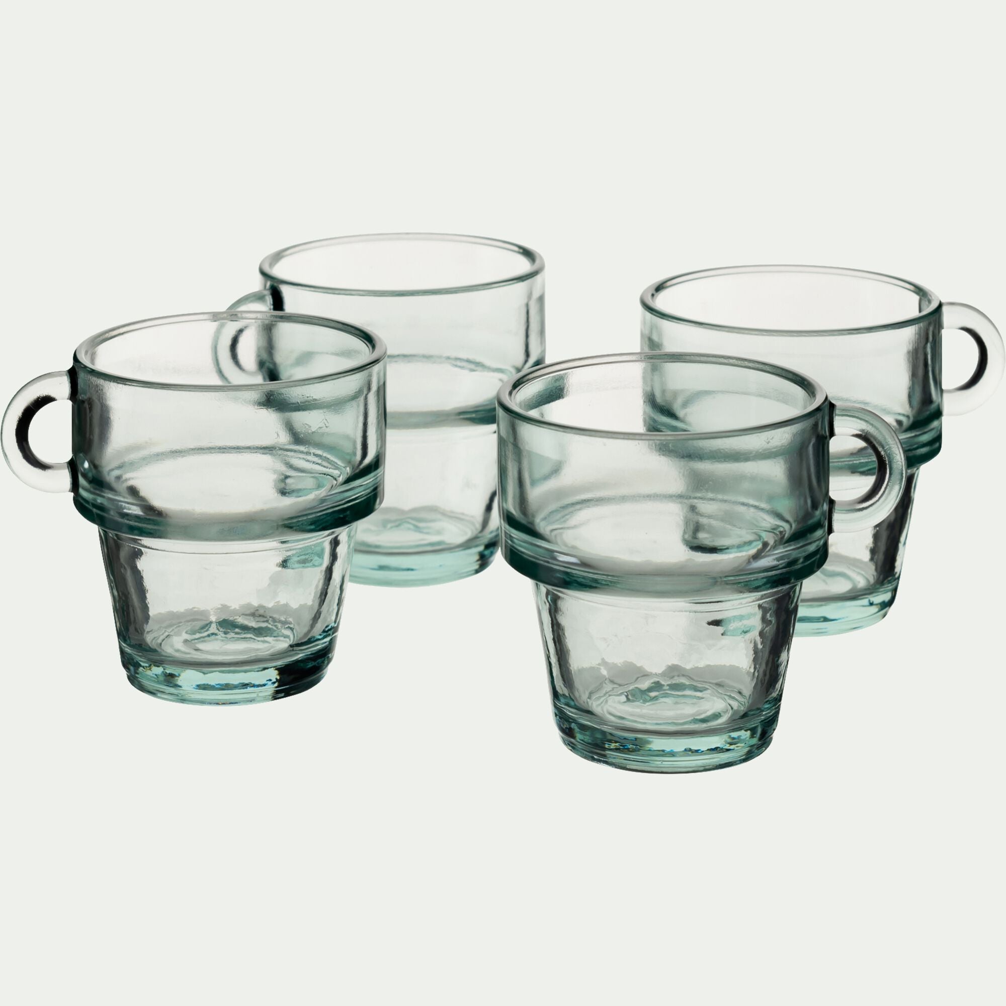 ECUME - Lot de 4 tasses à café 10cl - transparent