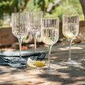 BACH - Coffret de 6 verres à pied tulipe en cristallin 28cl - transparent