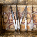 HERITAGE - Lot de 6 couteaux à steak en inox - blanc