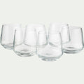 LAL - Coffret de 6 gobelets en verre 34,5cl - transparent
