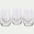 MADE - Coffret de 6 gobelets en verre 45cl - transparent