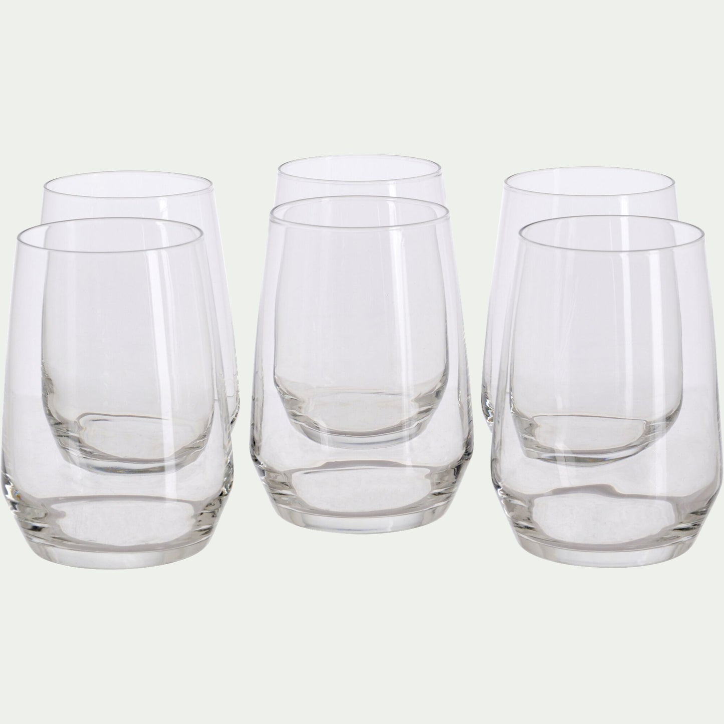 MADE - Coffret de 6 gobelets en verre 45cl - transparent