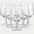 MADE - Coffret de 6 verres à bière en verre 38cl - transparent