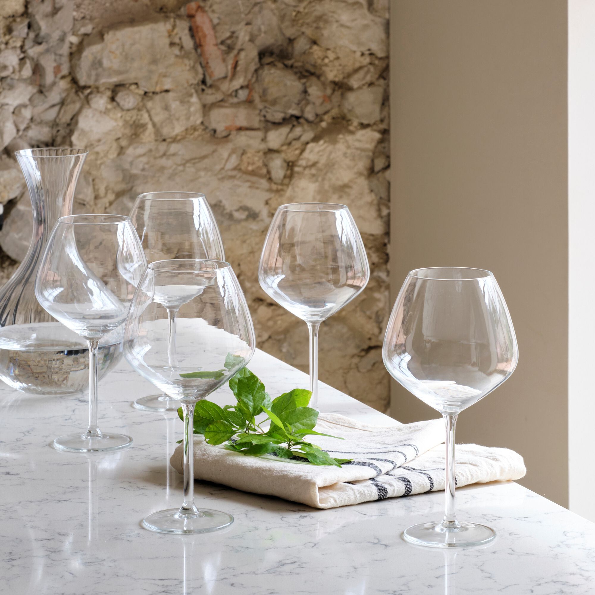 MADE - Coffret de 6 verres à gin tonic en verre 75cl - transparent