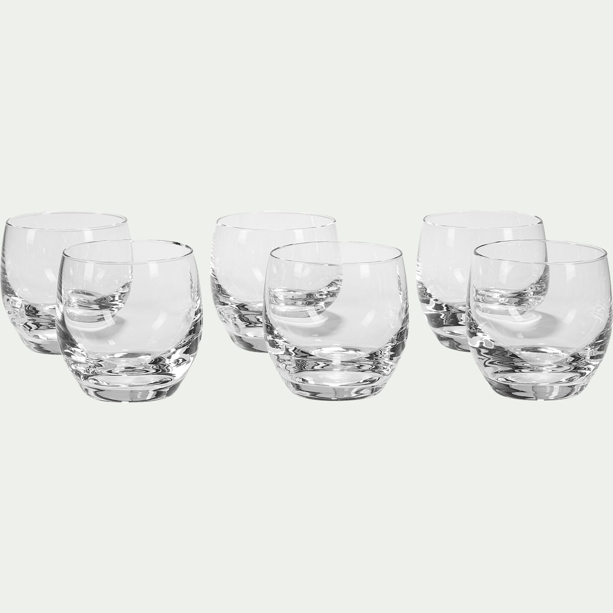 APERO - Lot de 6 verrines rondes en cristallin D6cm - transparent
