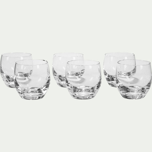 APERO - Lot de 6 verrines rondes en cristallin D6cm - transparent