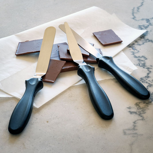 PATISDECOR - Lot de 3 spatules de précision en inox - argenté