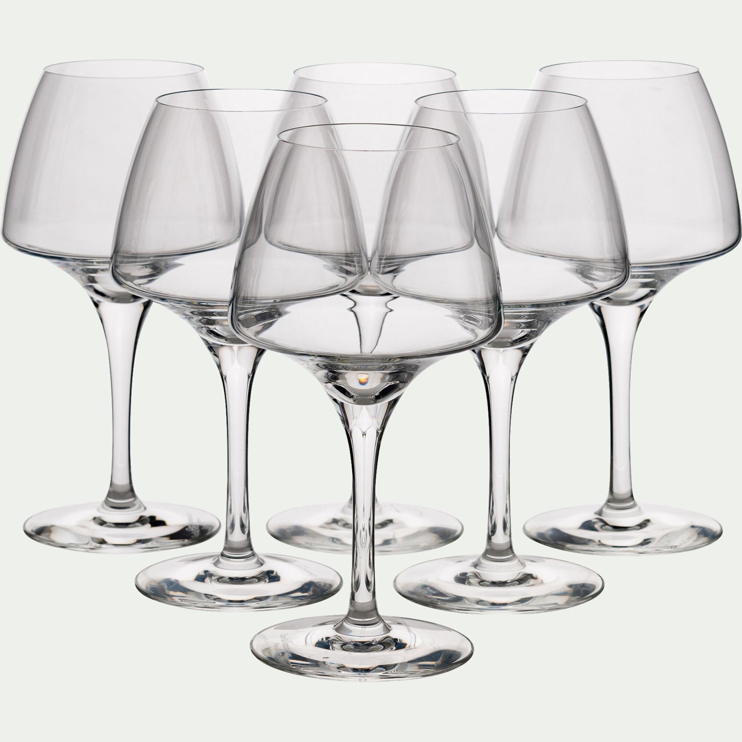 OPEN UP - Lots de 6 verres à pied en cristallin 32cl - transparent