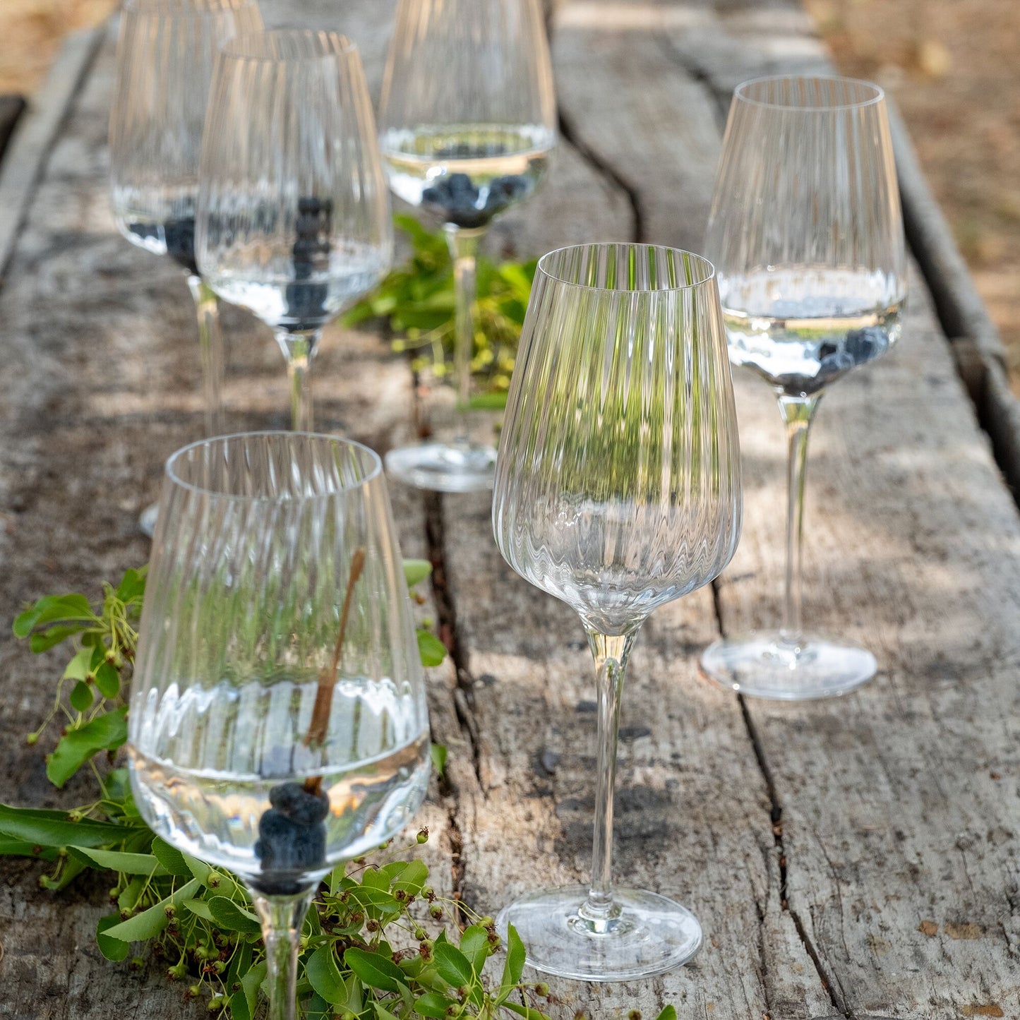 SYMETRIE - Coffret de 6 verres à pied tulipe en cristallin 35cl - transparent