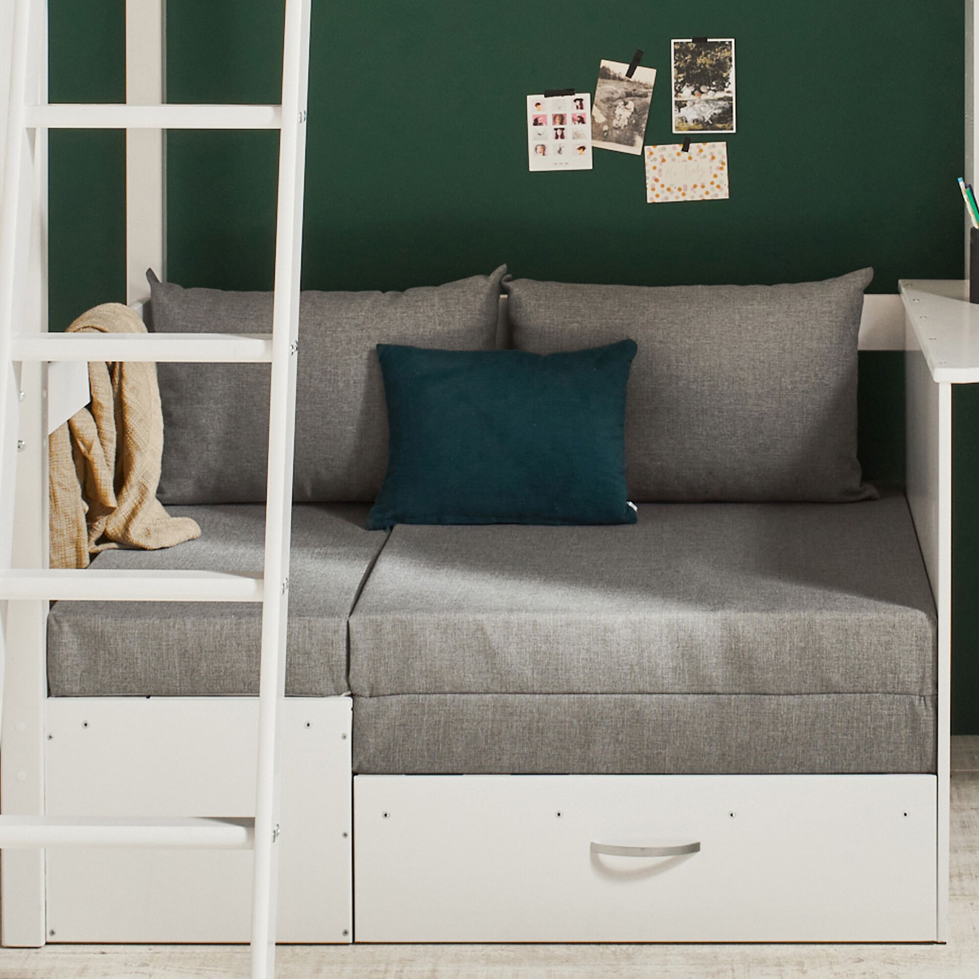 DANIS - Matelas pour banquette - gris