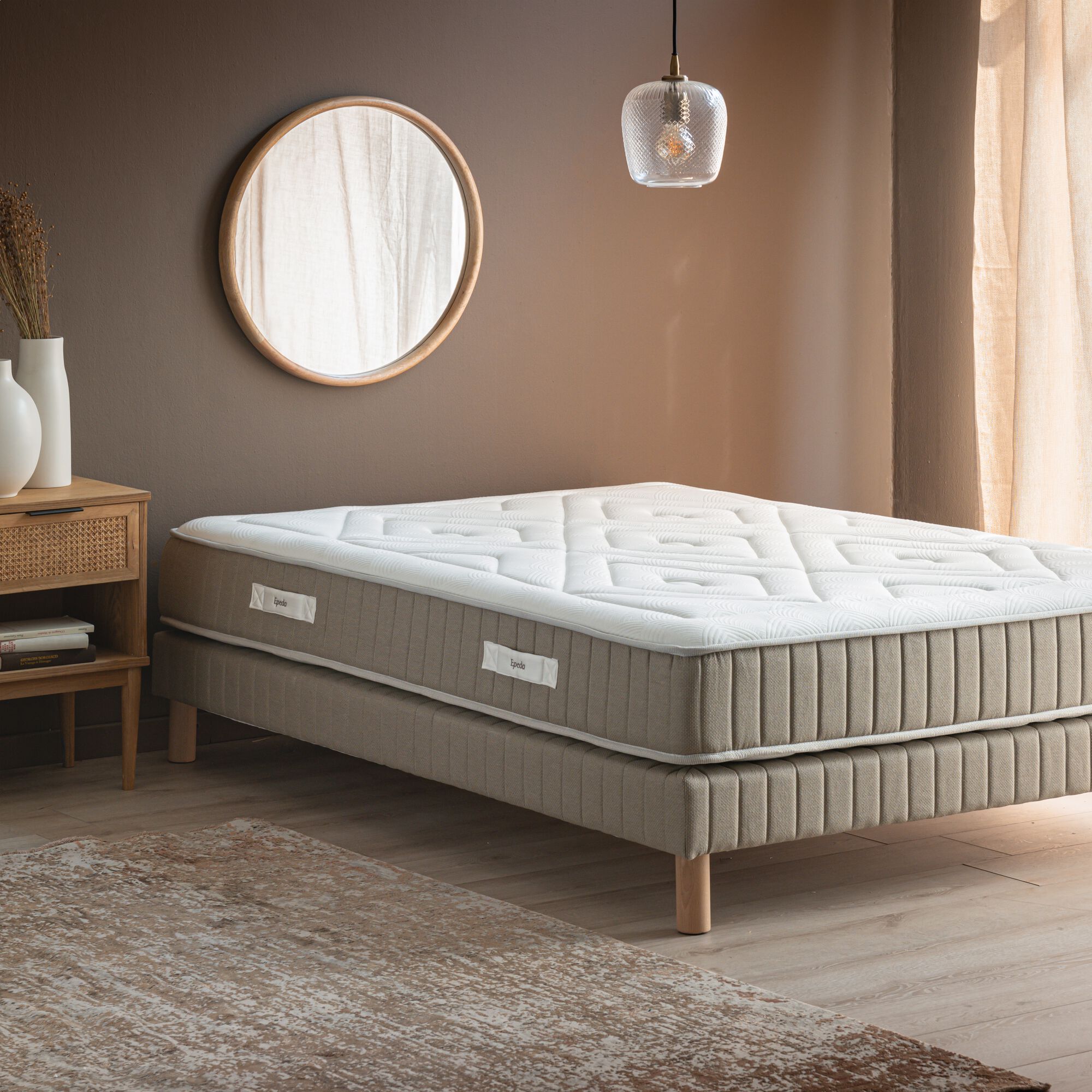 GORDES - Matelas Epeda à ressorts accueil équilibré - 160X200cm
