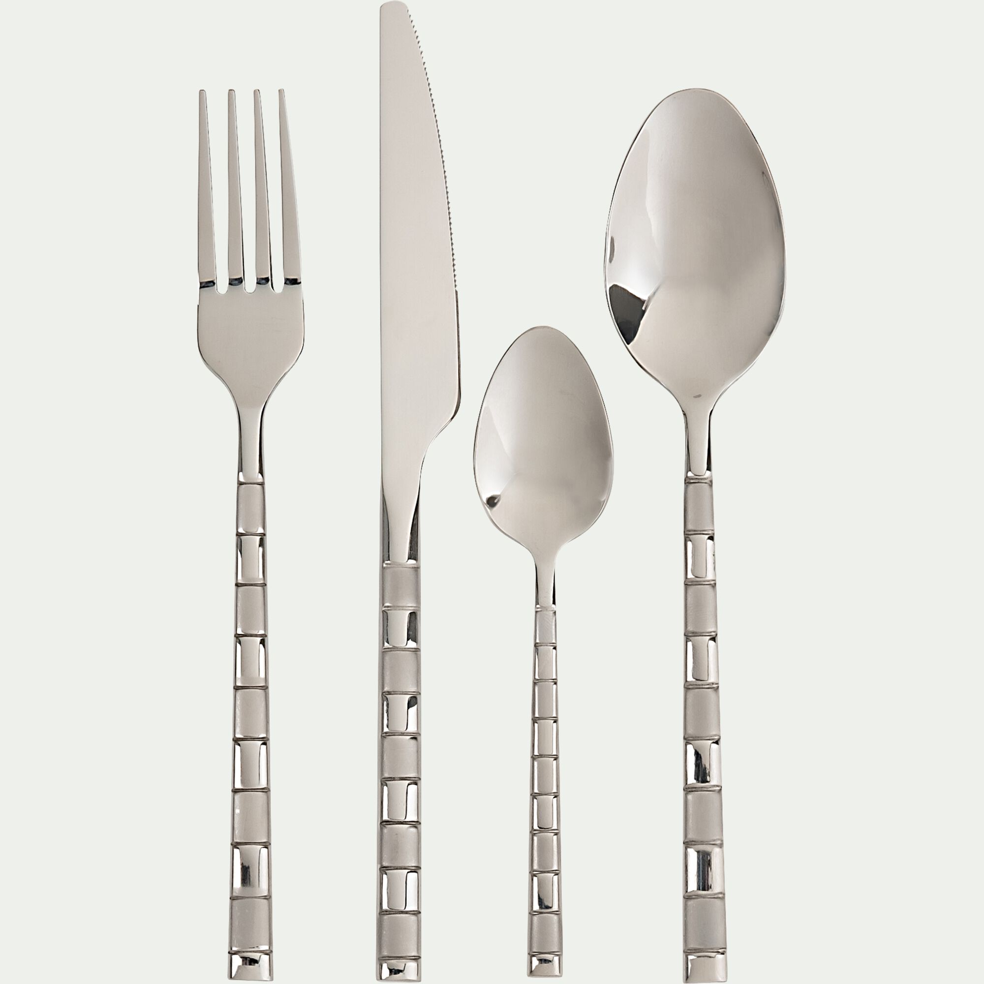KOBE - Ménagère 16 pièces en inox - argenté