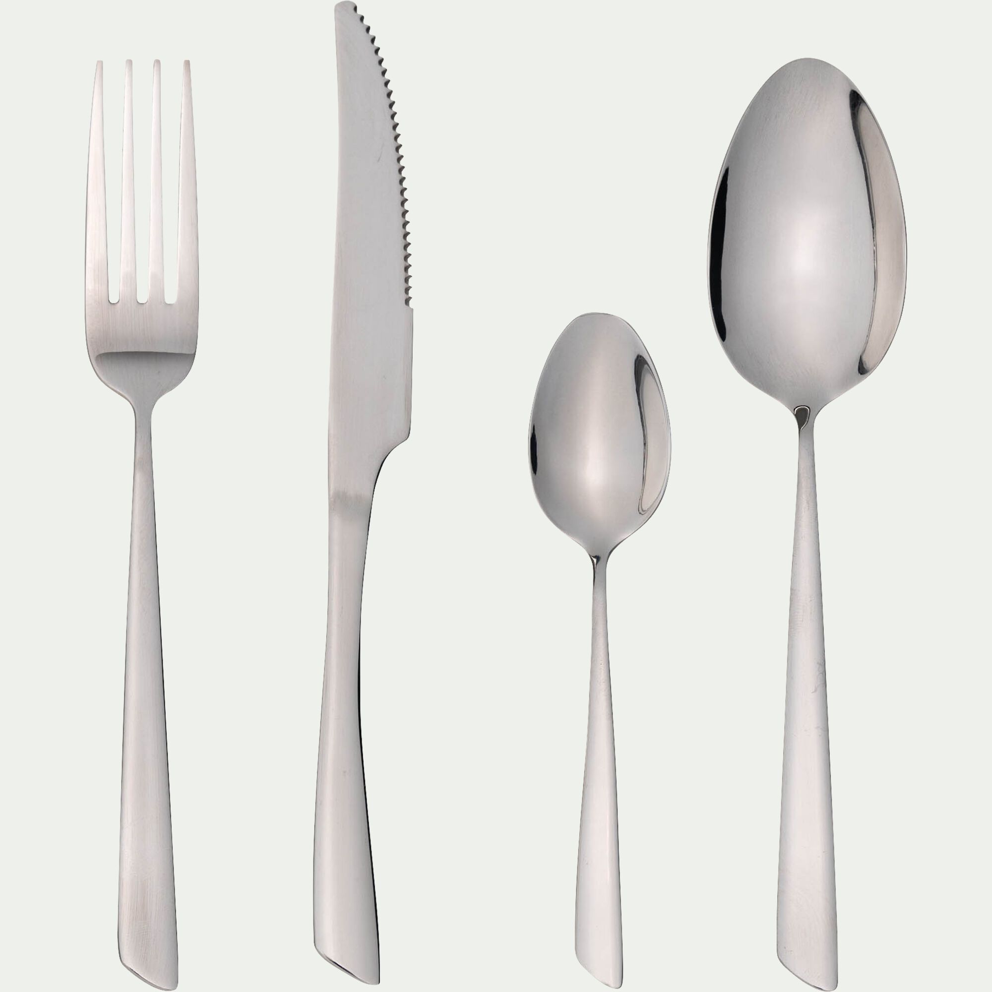 Delta - Ménagère 24 pièces en inox - gris argenté