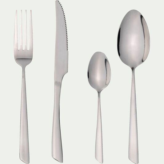 Delta - Ménagère 24 pièces en inox - gris argenté