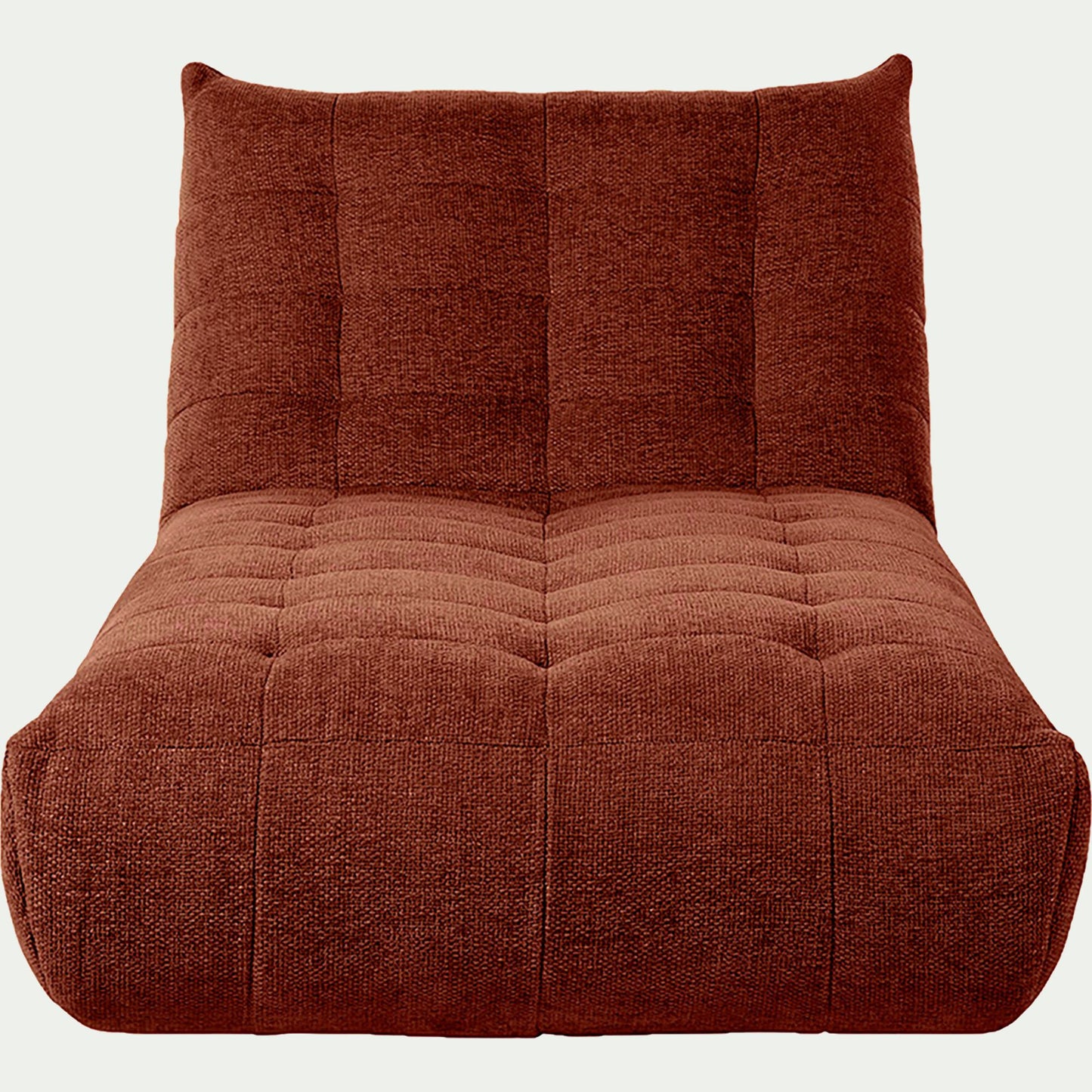 SCALO - Méridienne en tissu chenille - brun rustrel