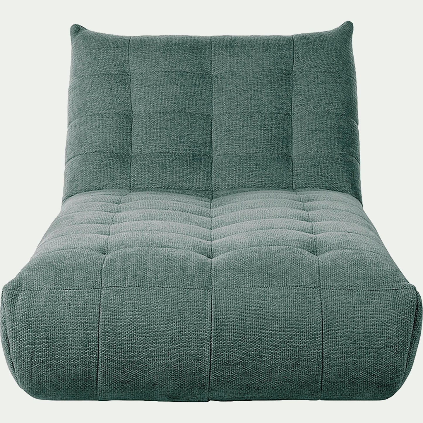 SCALO - Méridienne en tissu chenille - bleu calaluna