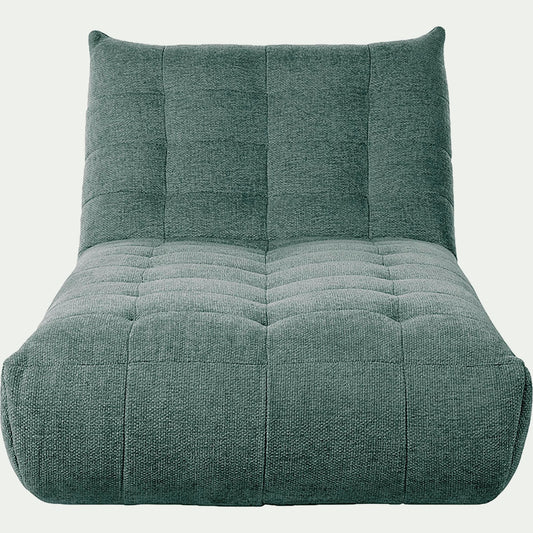 SCALO - Méridienne en tissu chenille - bleu calaluna