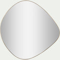 ANITOLO - Miroir organique en métal 58,5x60cm - doré