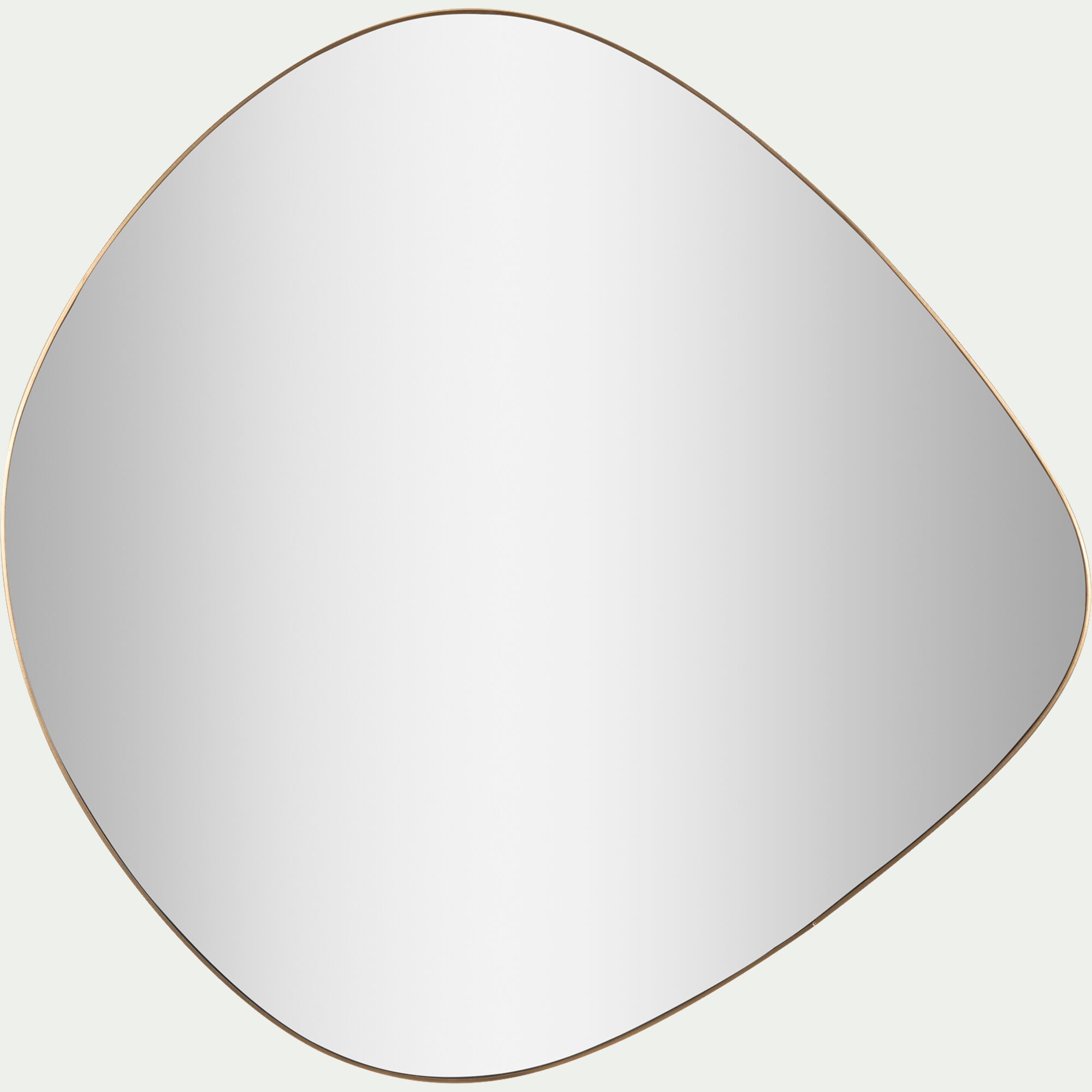 ANITOLO - Miroir organique en métal 58,5x60cm - doré