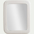 LAEM - Miroir carré en grès 41,5x51cm - blanc