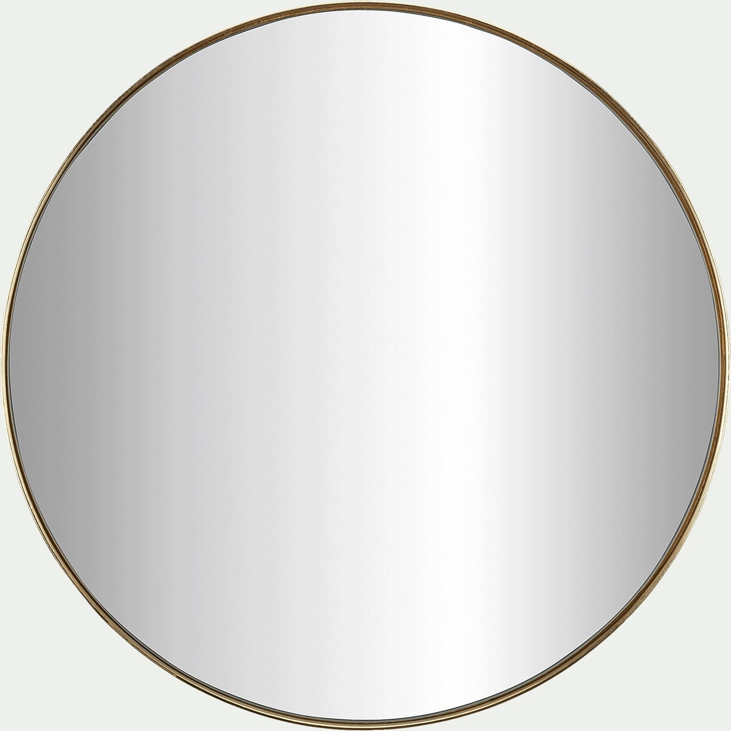 OUNDO - Miroir rond en panneaux de fibres D50,5cm - doré
