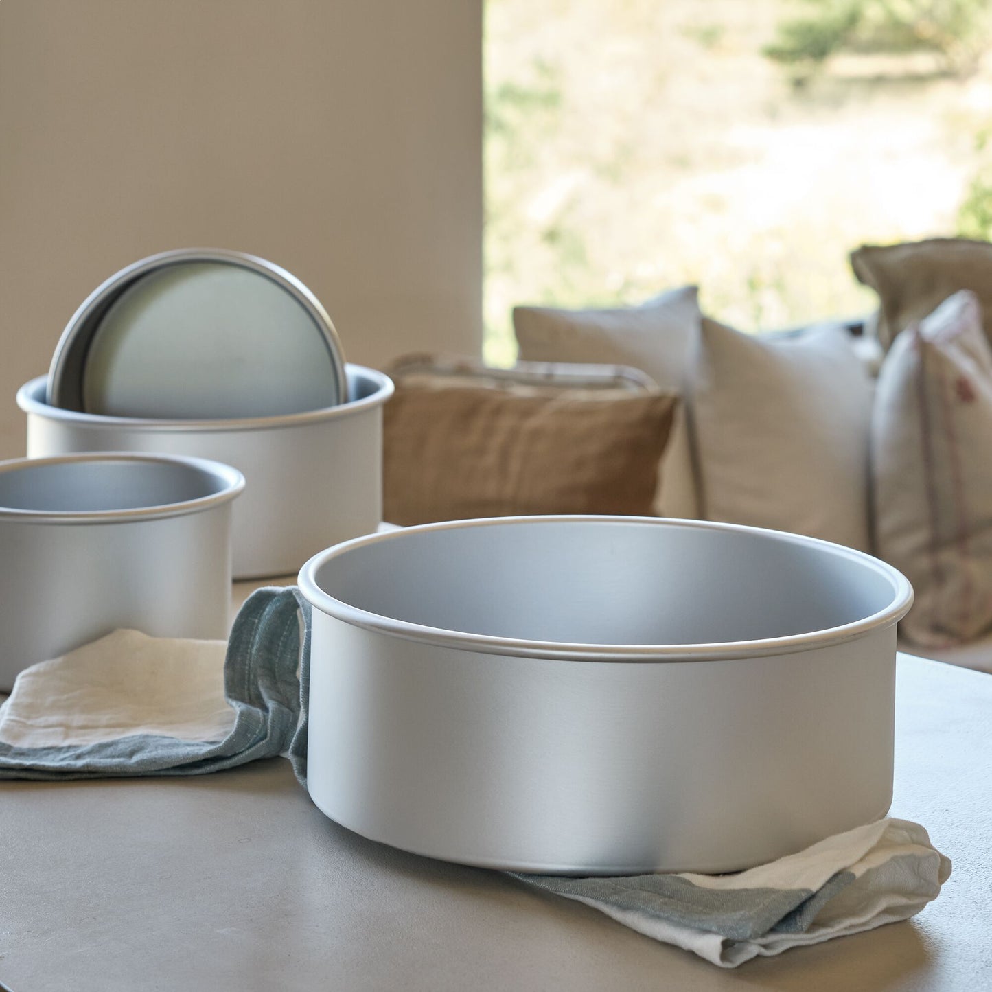 PATISDECOR - Moule à gâteau rond en aluminium D28xH10,2cm - argenté