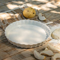 EMILE HENRY - Moule à tarte en céramique D31cm - beige