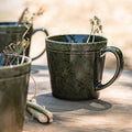 JASPE - Mug avec anse en grès 50cl - vert