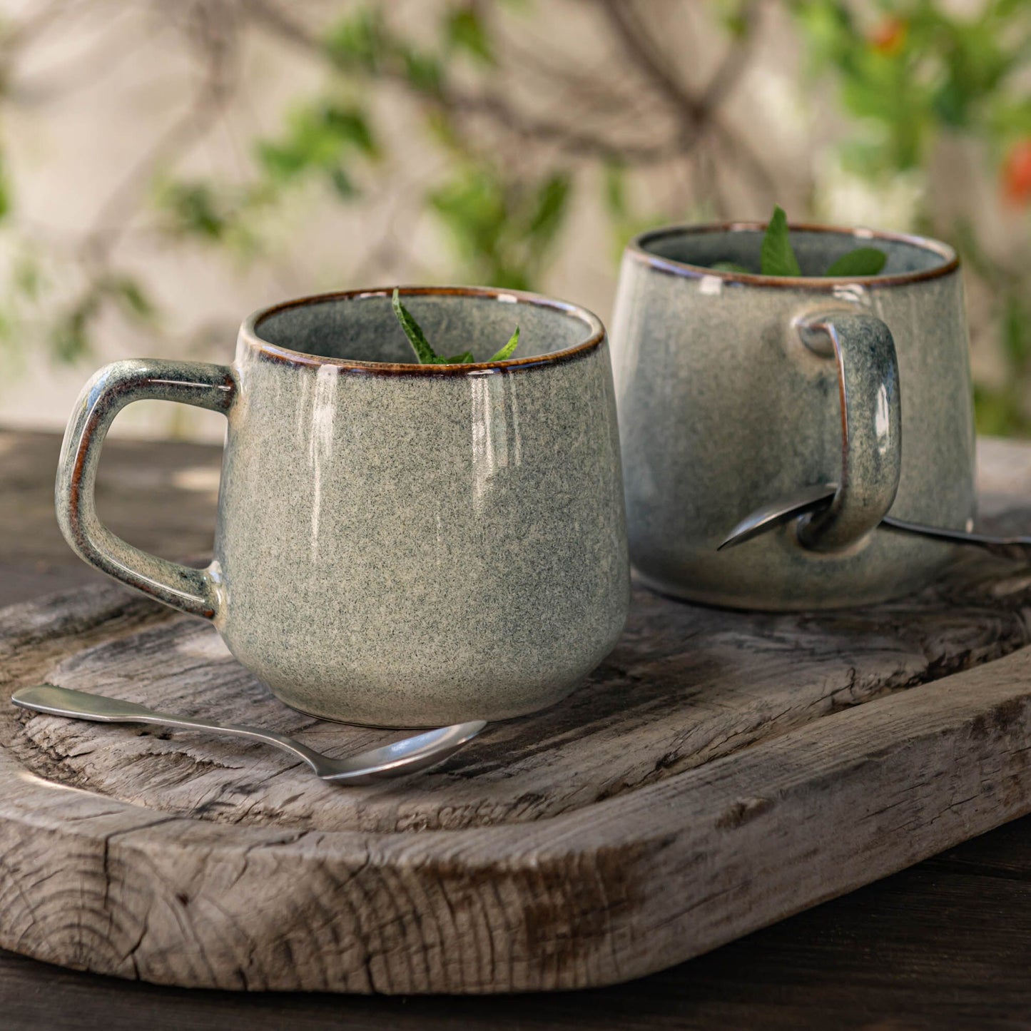 PIETRA - Mug en grès réactif 50cl - gris borie