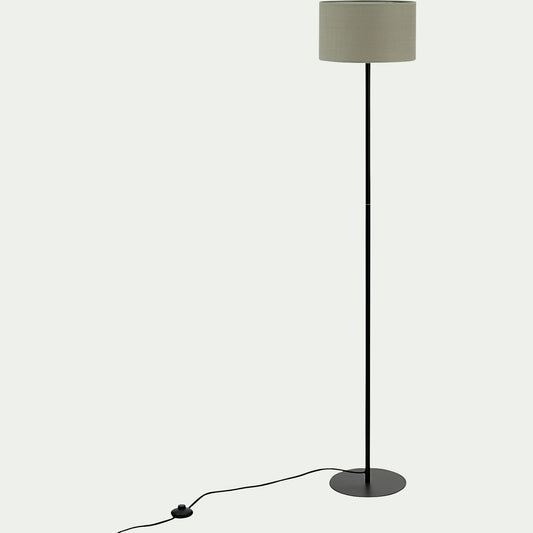 NANS - Lampadaire en métal - vert olivier D30cm