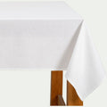 ARUM - Nappe unie en coton lavé 150x150cm - blanc