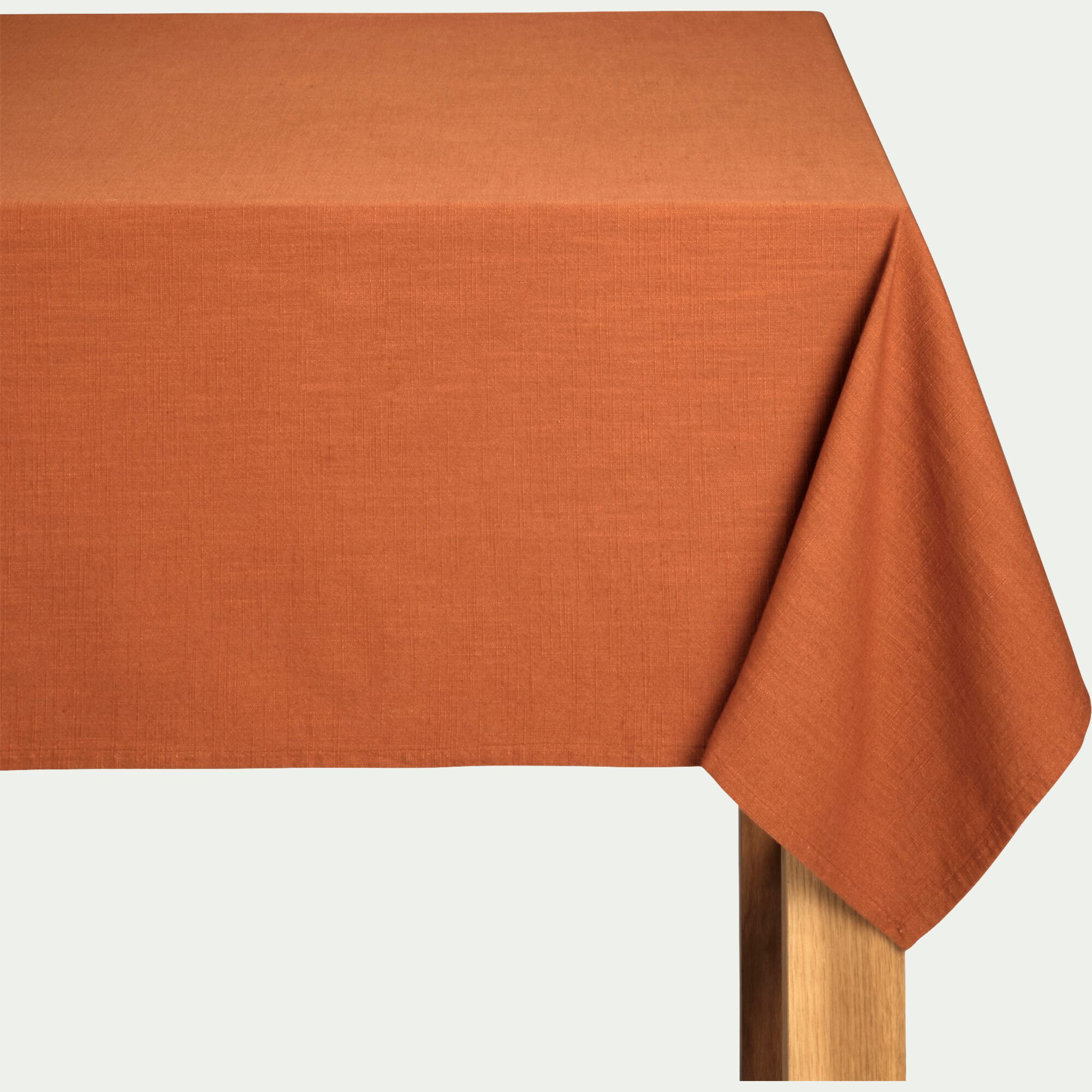 LANIS - Nappe en coton 150x250cm - brun rustrel