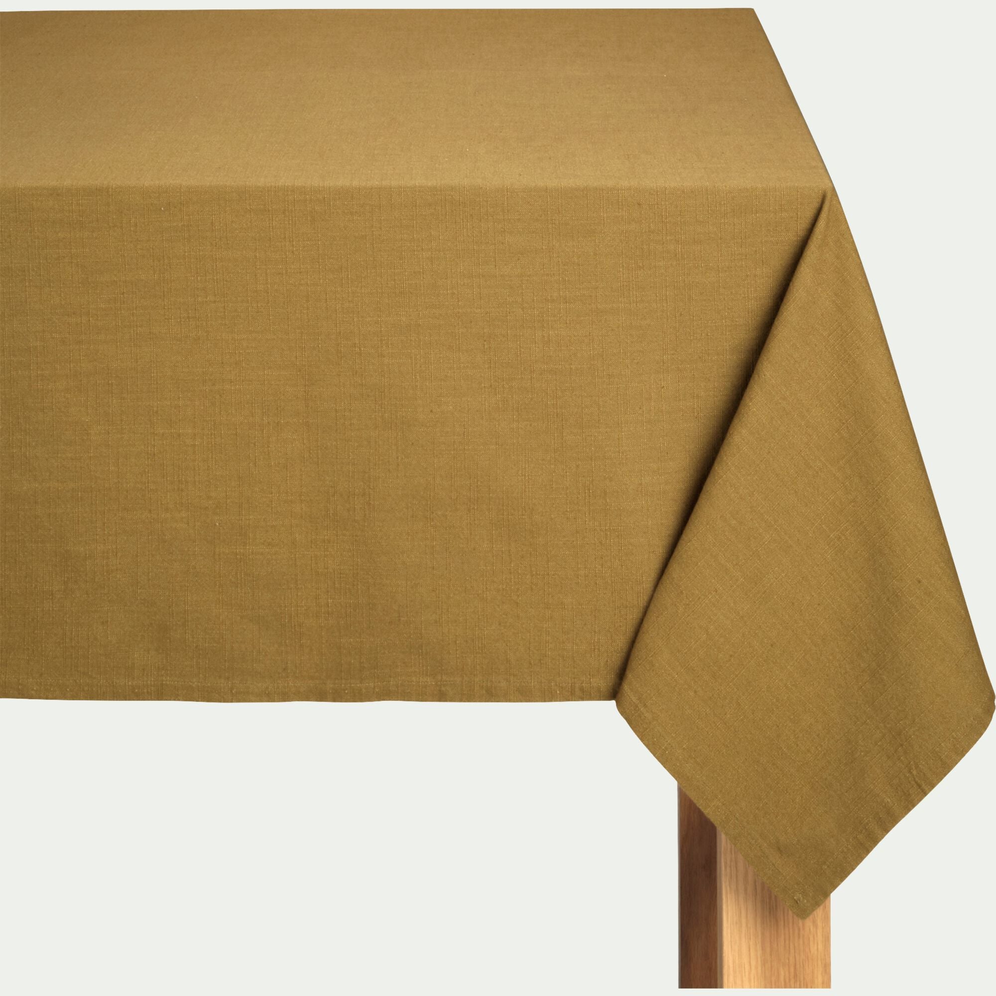 LANIS - Nappe en coton 150x250cm - vert mousse