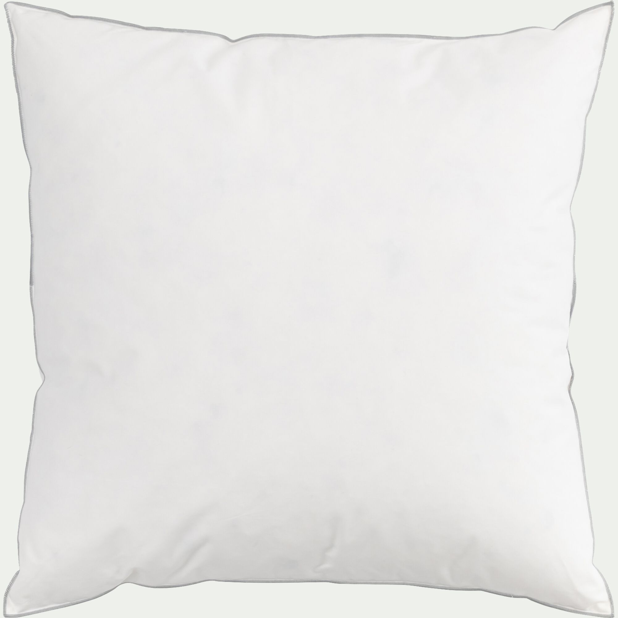 FANETTE - Oreiller ferme en plumettes de canard 65x65cm - blanc
