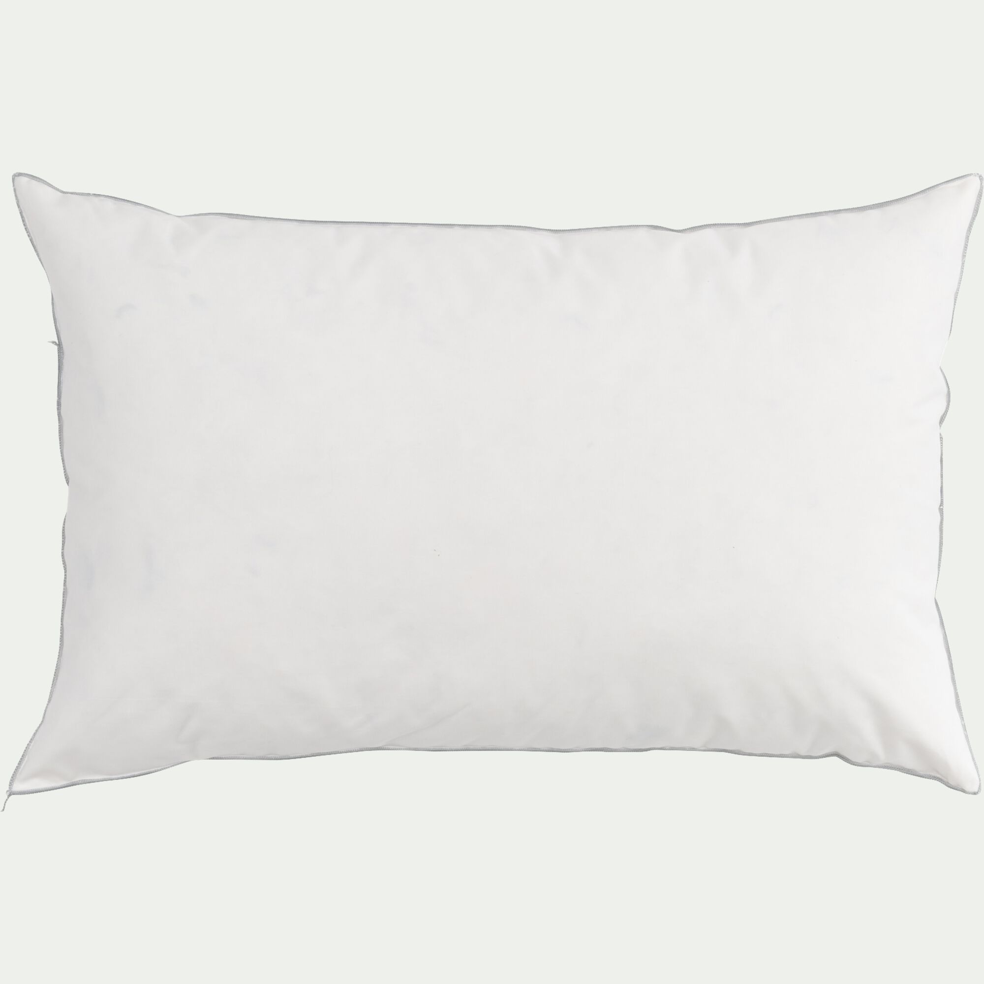 FANETTE - Oreiller ferme en plumettes de canard - blanc 45x70cm