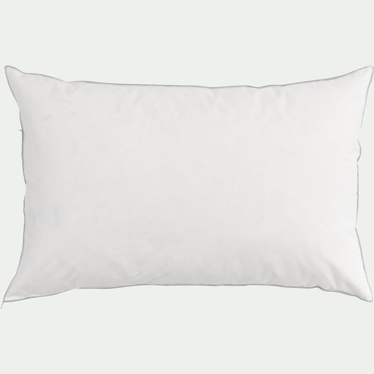 FANETTE - Oreiller ferme en plumettes de canard - blanc 45x70cm