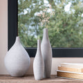 CALCIS - Soliflore en polystone effet béton H37cm - gris moyen