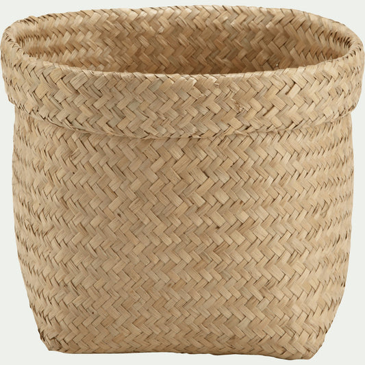 NOU - Panier en jonc de mer - naturel H18xD24cm