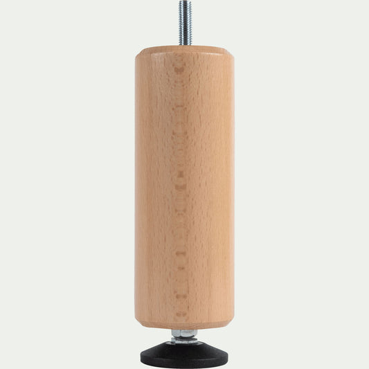 PIED - Pied de sommier cylindrique en hêtre - 15 à 20 cm