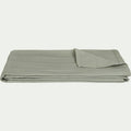 BELCODENE - Couvre-lit tissé en coton 180x230cm - vert olivier