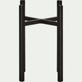 ASCOT - Porte-plante en métal noir H25xD16,5cm