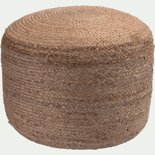 NAÏA - Pouf en jute D50xH40cm - naturel